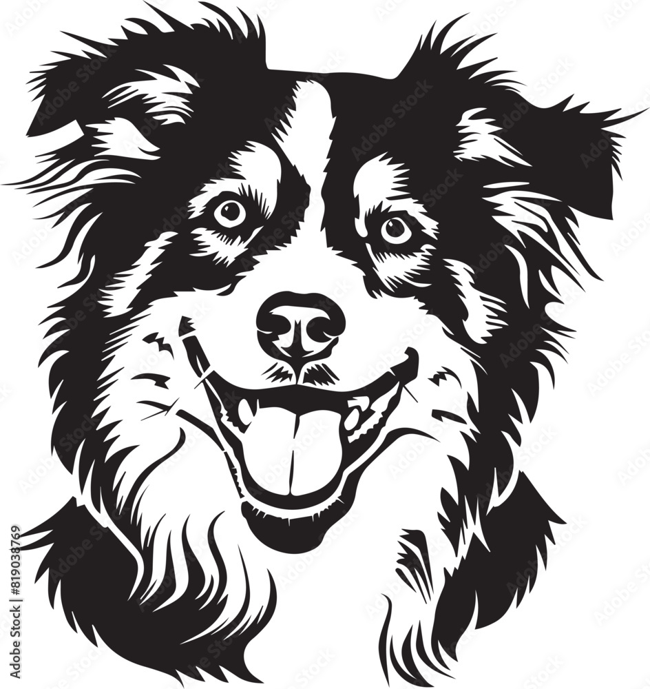 Fototapeta premium Australian Shepherd dog portrait