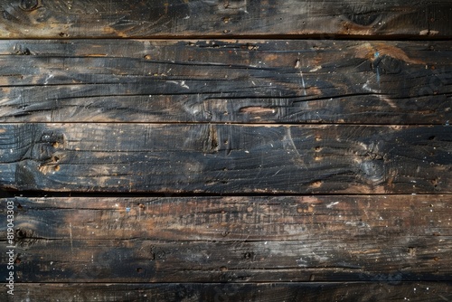 Old grunge dark textured wooden background,The surface of the old brown wood texture,top view brown teak wood paneling - Generative Ai