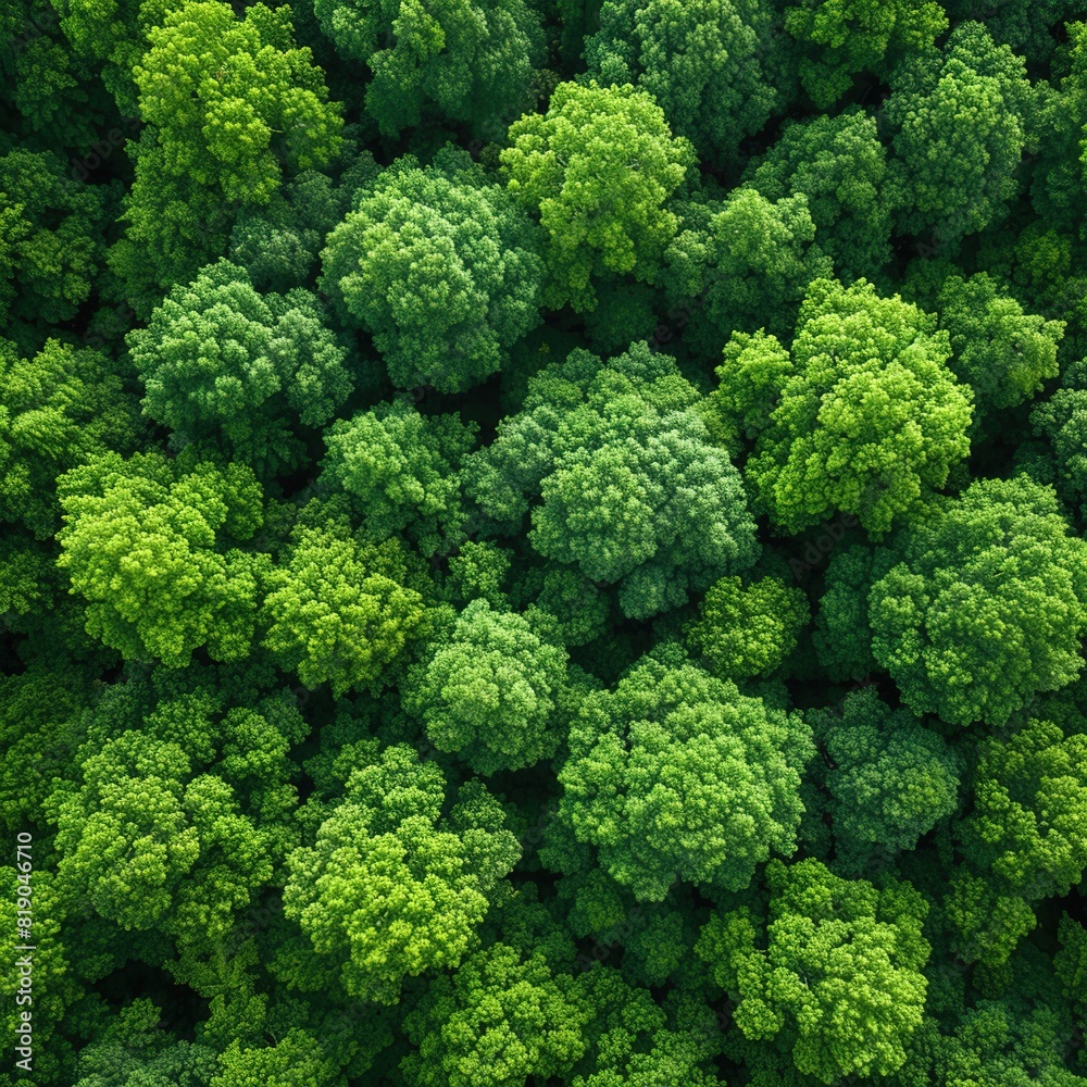 Taking care of the Crop Aerial view of a Tractor fertilizing a cultivated agricultural field 