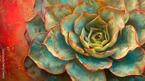 Detail of Succulent Rosette.