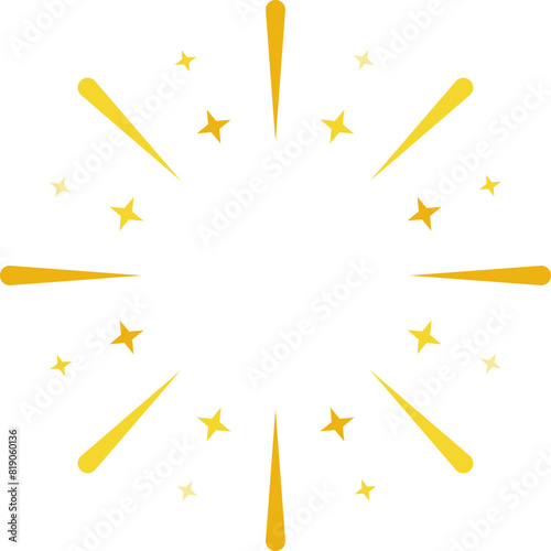 Surprise wow effect round frame element symbol