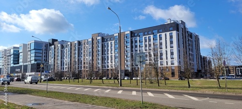 Historical and modern architecture of the city of Minsk, Republic of Belarus. And also life on the streets of Minsk. Neighborhoods and tourist places of the city of Minsk. photo