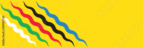 Colorful banner background, olympic games, copy space for text. Vector illustration