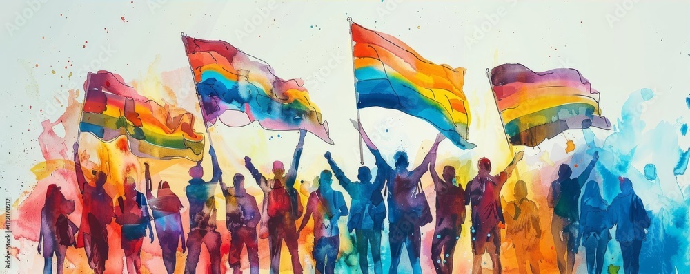 Colorful unity: diverse group celebrating together Colorful unity: diverse group celebrating together