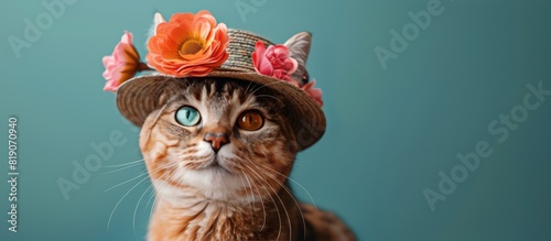 Tabby Cat Wearing a Hat