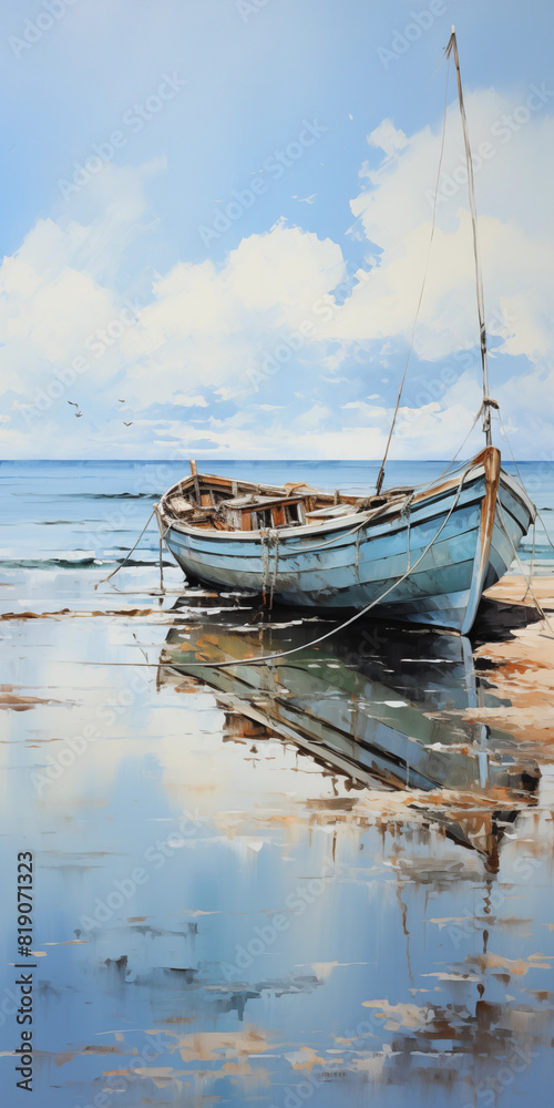 Fototapeta premium Image Art for Pictures and Posters, Oil Painting, Watercolor, Realistic, Abstract Style, Geometric, Minimalist, Landscape, Urban, Nature, High Definition, Resolution 150 dpi, Size 100:200, JPG