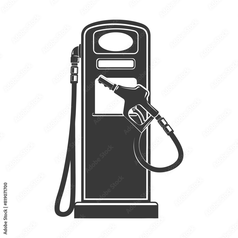 silhouette gas pump black color only silhouette gas pump black color only
