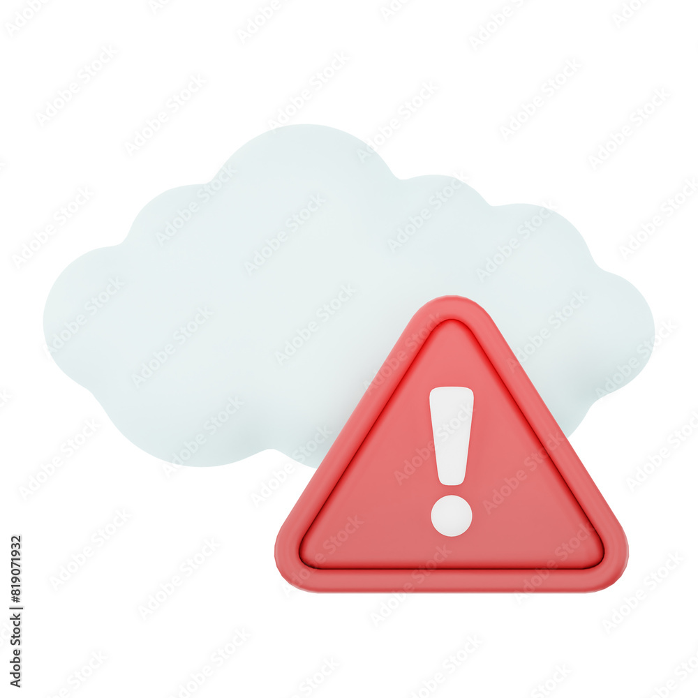 Weather Alert 3d render weather icons set Weather Alert 3d render weather icons set