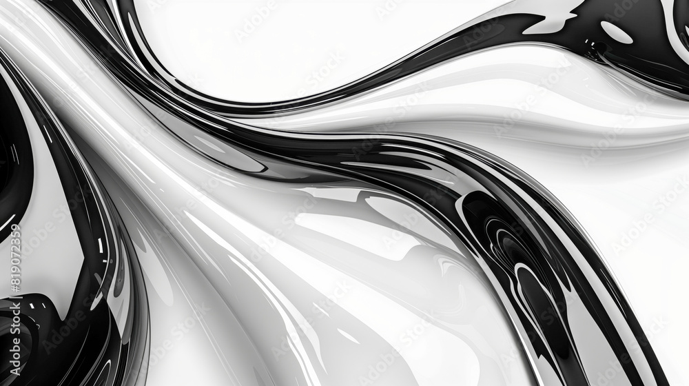 Swirling abstract monochrome pattern on white background Swirling abstract monochrome pattern on white background