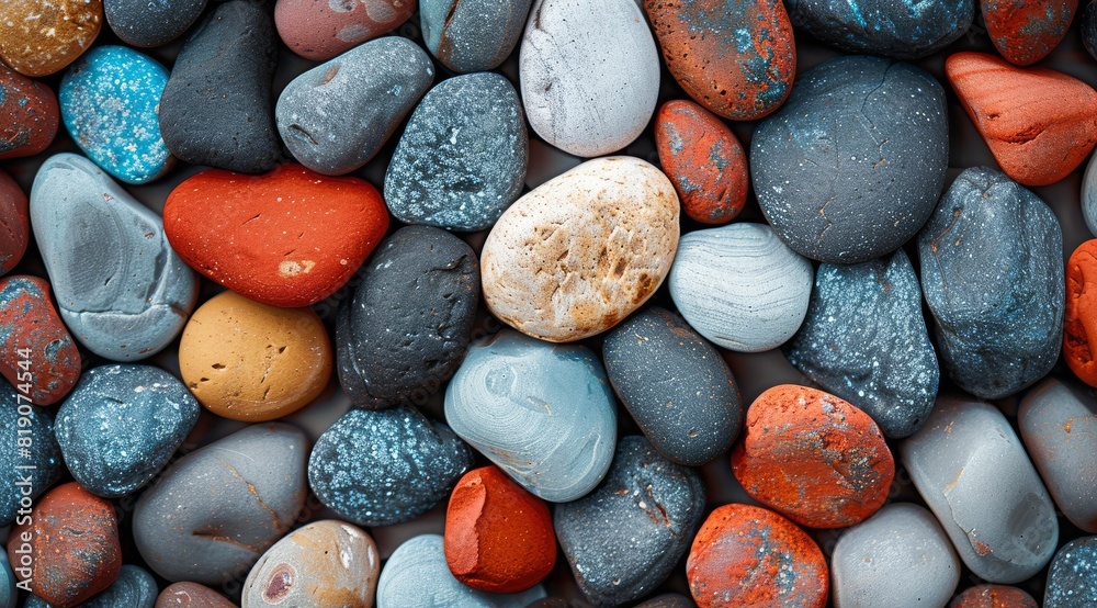 Colorful Rocks Pile Close Up Colorful Rocks Pile Close Up
