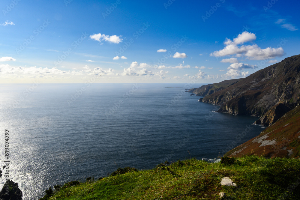 Mountain Lake Alongside Cliff Mountain Lake Alongside Cliff