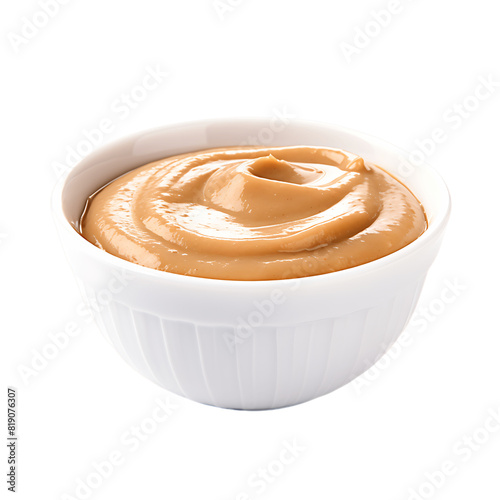 Flavorful Nut Sauce Clear Background Bowl Presentation