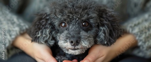 Person Holding Black Poodle
