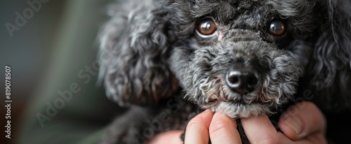 Person Holding Black Poodle