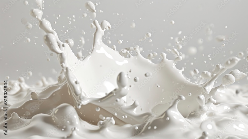 Splash of milk with clipping path. 3D illustration, milk, liquid, drink, splashing, motion, dairy, beverage, cream, white, fresh, food, freshness, drop, Gen AI Splash of milk with clipping path. 3D illustration, milk, liquid, drink, splashing, motion, dairy, beverage, cream, white, fresh, food, freshness, drop, Gen AI