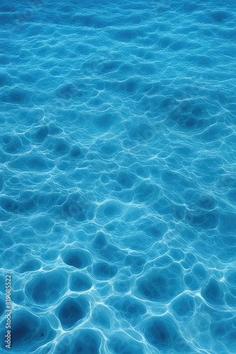 Surface of clean blue water 