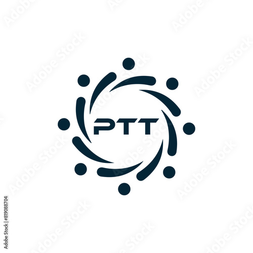 PTT logo. P T T design. White PTT letter. PTT, P T T letter logo design. P T T letter logo design in FIVE, FOUR, THREE, style. letter logo set in one artboard. P T T letter logo vector design. photo