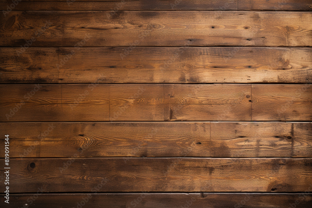 Fototapeta premium wooden panel wall dark and horizontal with natural wood texture background wallpaper