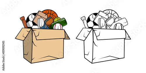 Rubbish Bin Design Illustration vector eps format , suitable for your design needs, logo, illustration, animation, etc.