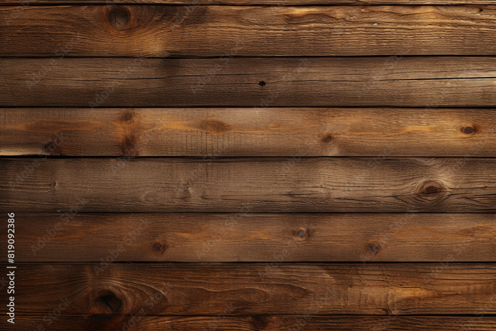 Fototapeta premium wooden panel wall dark and horizontal with natural wood texture background wallpaper