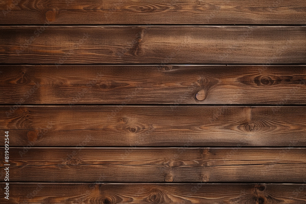 Naklejka premium wooden panel wall dark and horizontal with natural wood texture background wallpaper