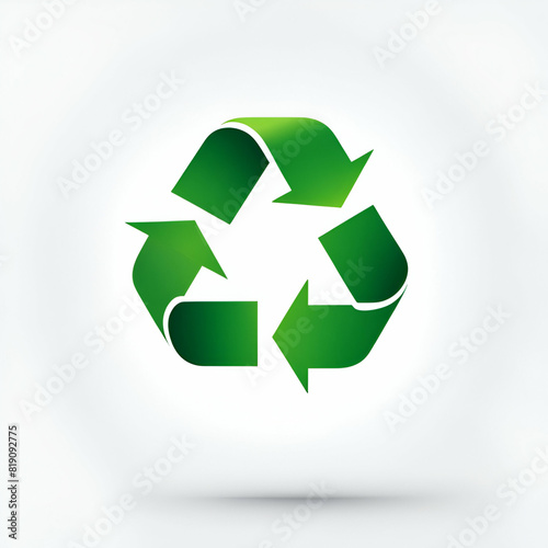 Lets Recycle! Plain Recycling Logo (Sticker/Logo/Sign)