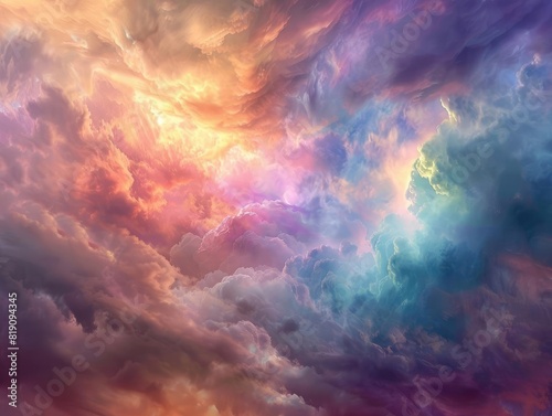 Cloudy Skies Rapidly moving clouds with changing hues, creating a dreamy and surreal atmosphere