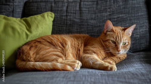 A Ginger Cat Resting Peacefully