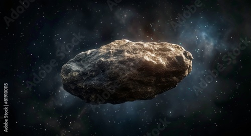 Artists Rendering of an Asteroid in Space