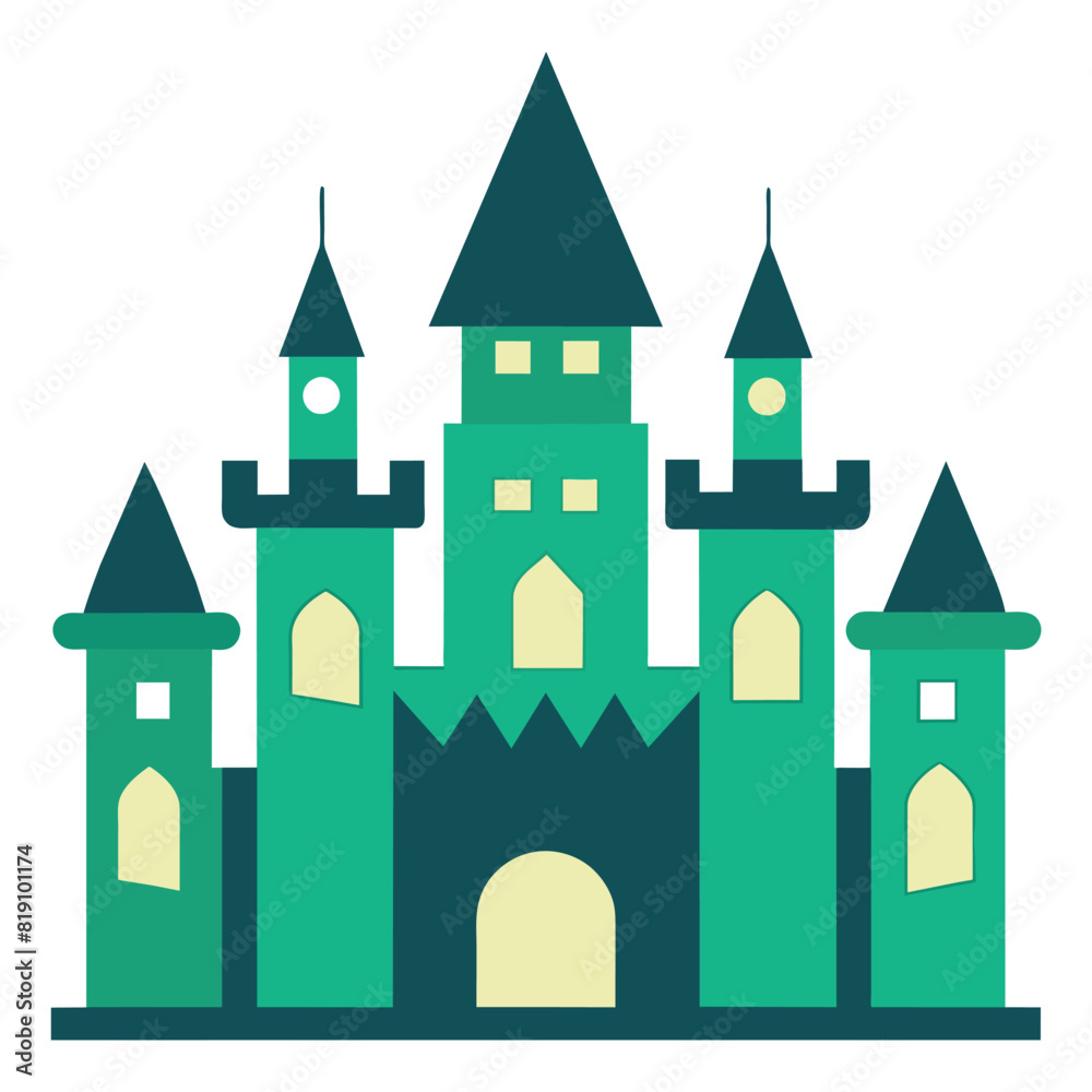 Castle icon, building and architecture , fairytale palace vector icon, vector