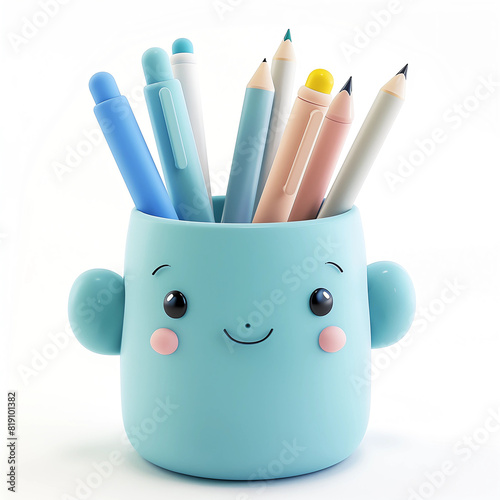 3D pens Icon, Pen Container, Cute, Colorful, Cute Icon Design, Kids 