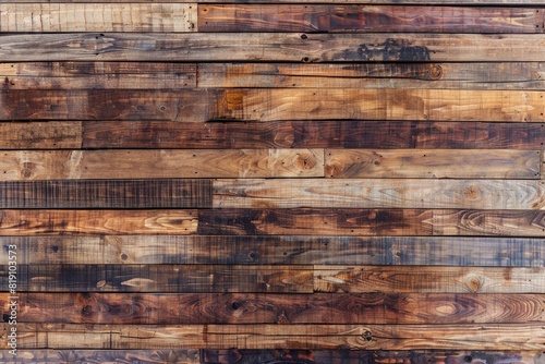 Old grunge dark textured wooden background,The surface of the old brown wood texture,top view brown teak wood paneling - Generative Ai