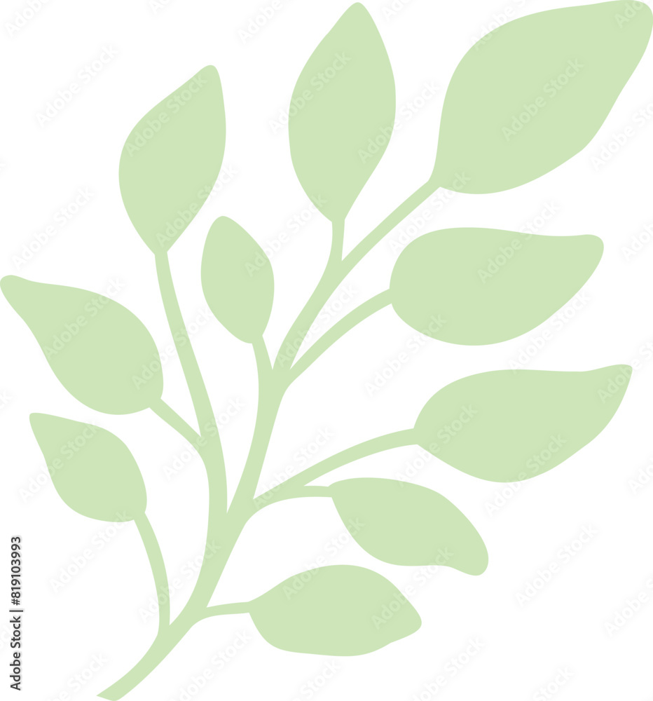 Green leaf vector illustration. Leaves on white background. Ecology. Green leaf vector illustration. Leaves on white background. Ecology.