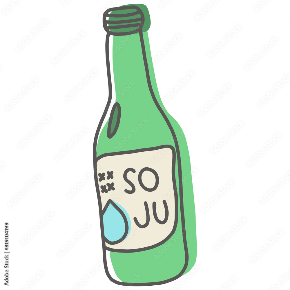 bottle of soju bottle of soju