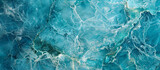 Cool aquamarine marble texture with vibrant blue and green veins, mimicking the refreshing waters of the sea