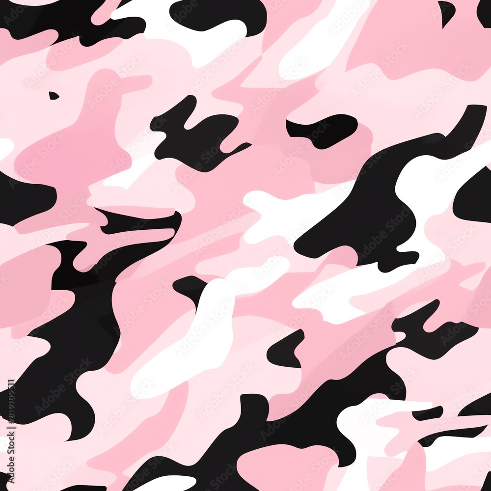 Design a seamless pattern based on a pink and white camouflage. Design a seamless pattern based on a pink and white camouflage.