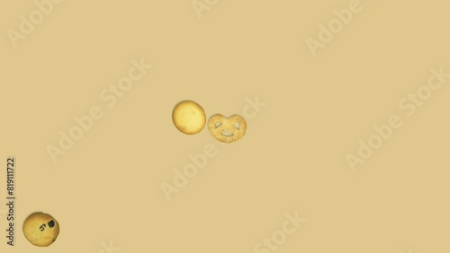 Animated Cookies Video Footage With Logo Or Brand Space Stop Motion Animation