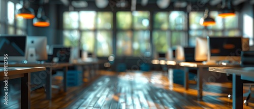 Threedimensional startup office, blur background, teamwork and innovation, ample copy space, modern school setting 8K , high-resolution, ultra HD,up32K HD