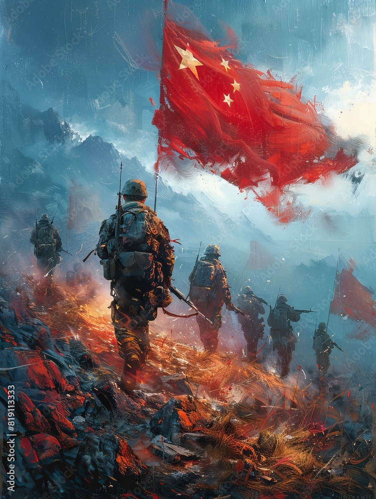 Chinese Military Special Forces Stock Illustration Adobe Stock