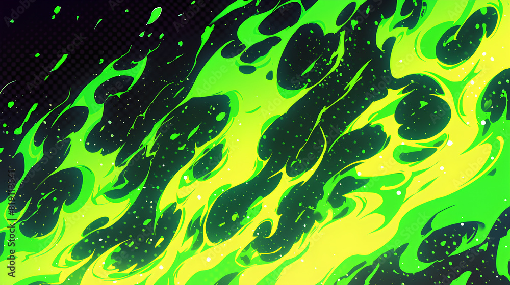 halftone dot pattern flame green fire background halftone dot pattern flame green fire background