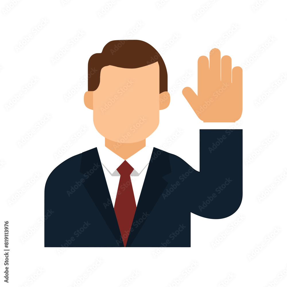 Free vector man character standing illustration Free vector man character standing illustration