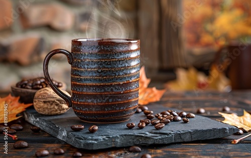Cozy Autumn Coffee Moment