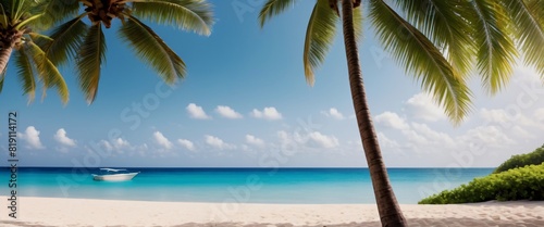 Wallpaper Tropical beach landscapes Relaxing and idyllic scenes