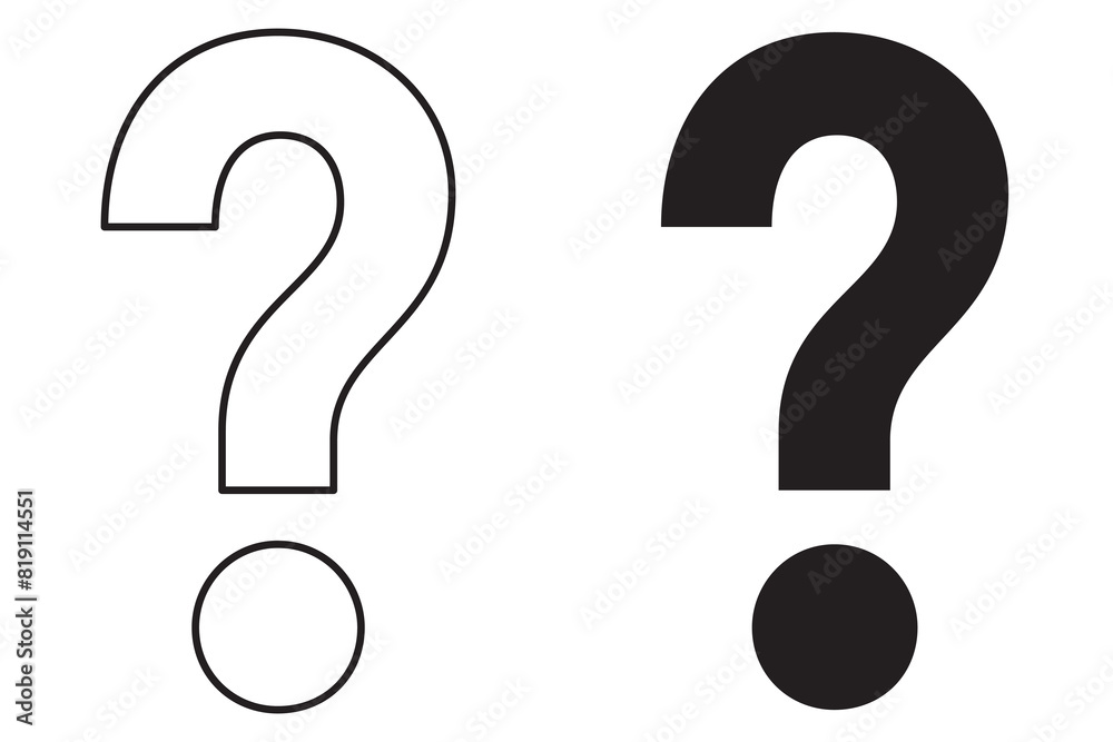 Question mark icon, Question mark sign and symbol vector design. eps 10 Question mark icon, Question mark sign and symbol vector design. eps 10