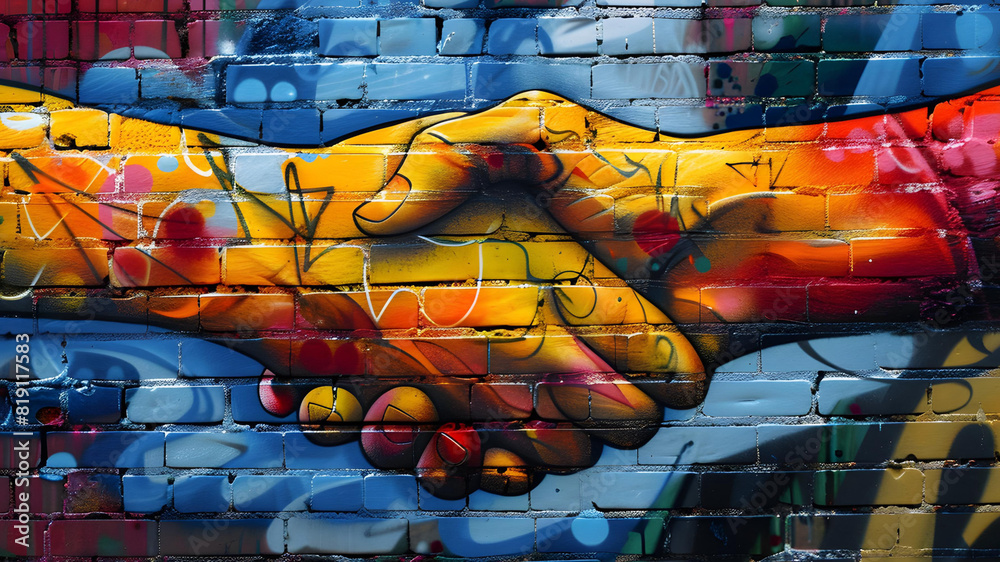 creative wall art of a handshake creative wall art of a handshake
