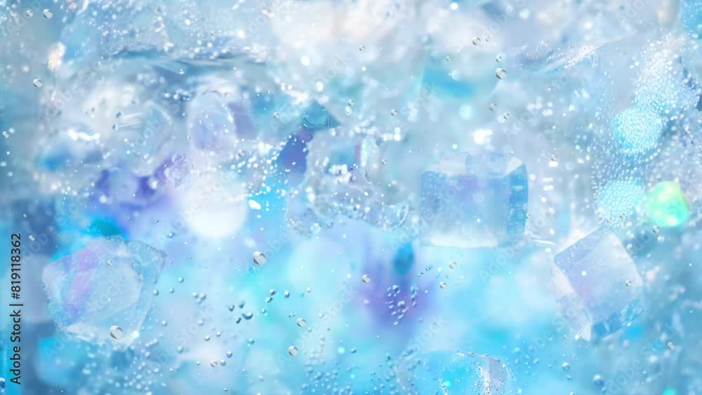 Frozen ice glass. carbonated bubbles.generated AI.(014) Frozen ice glass. carbonated bubbles.generated AI.(014)