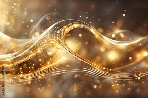 Abstract wave elegant shiny background. luxurious 3d curve resembling a graceful wave glowing photo
