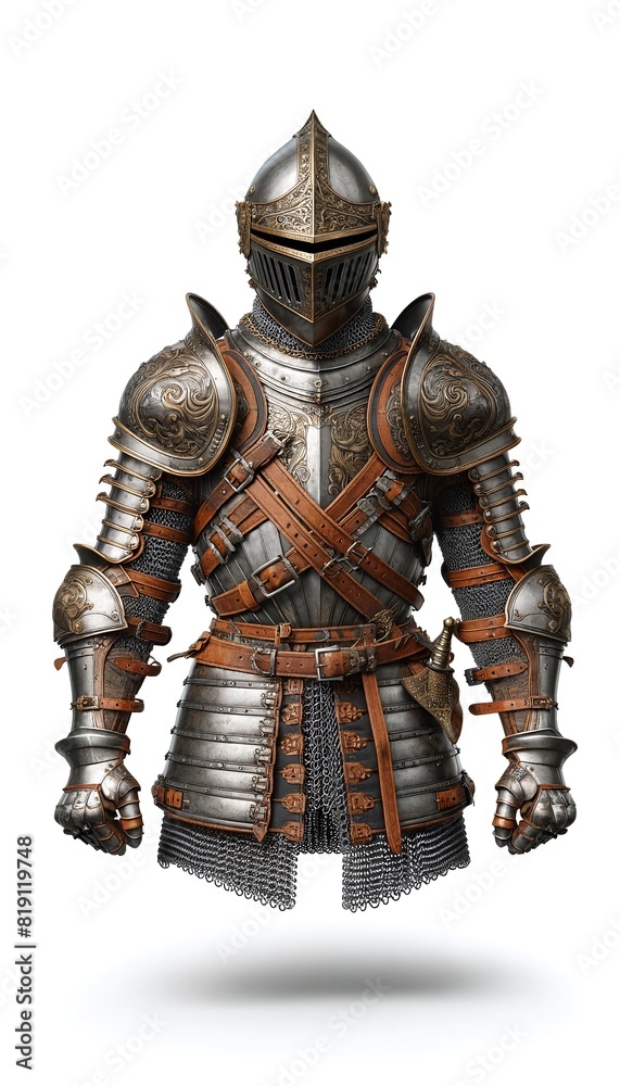 Ornate Medieval Leather and Metal Armor Ornate Medieval Leather and Metal Armor