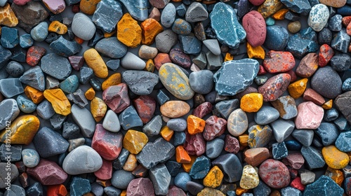 colourful gravel texture background