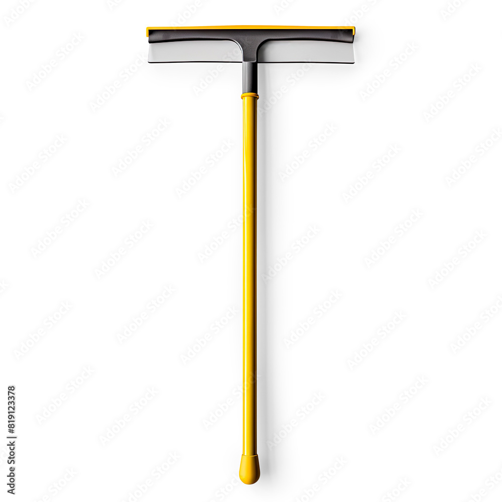 Window squeegee with yellow handle isolated on a transparent background Window squeegee with yellow handle isolated on a transparent background